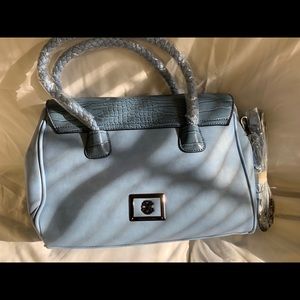 Christian Lacroix Blue Satchel Purse Bag